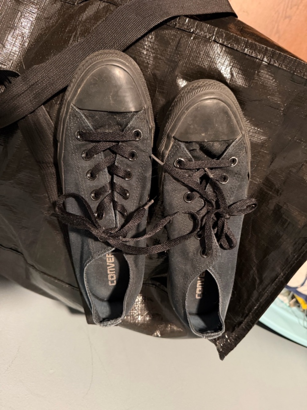 Converse Black Low-Top Canvas Sneakers